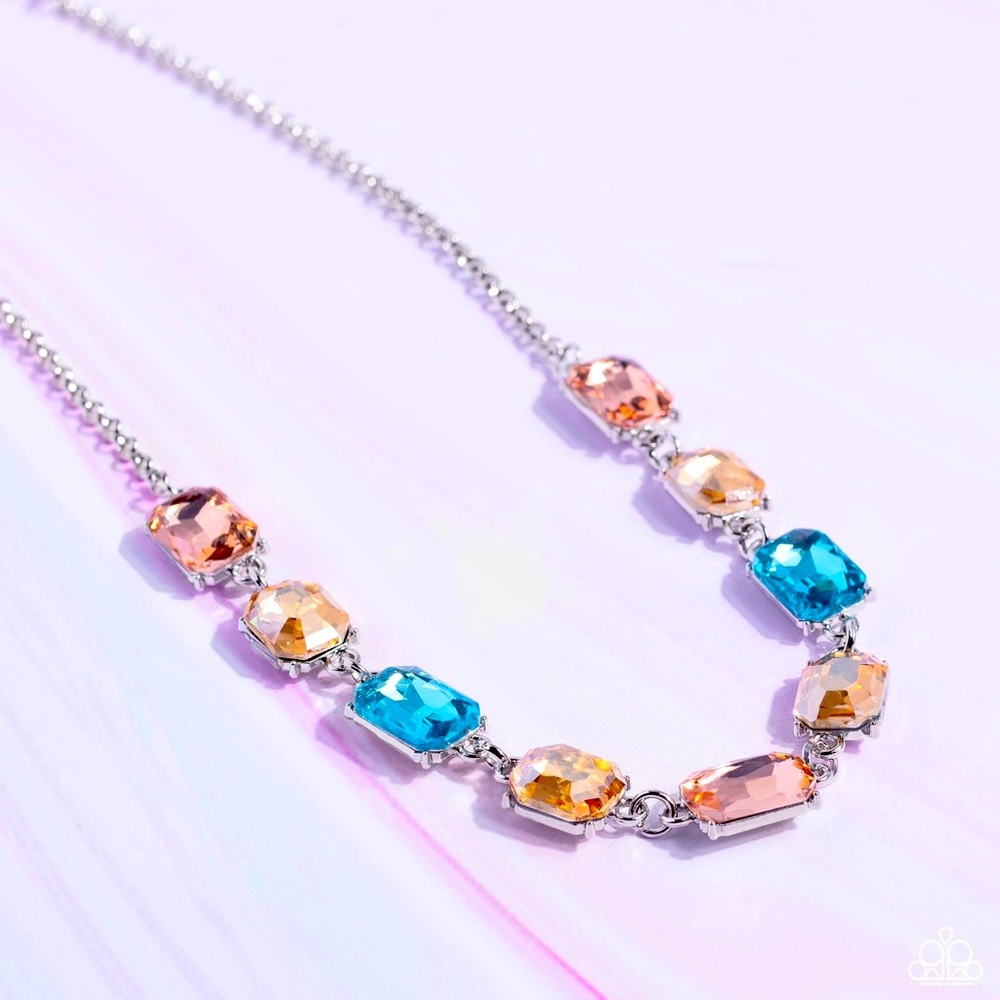 Emerald Envy Multi  Paparazzi Necklace P2ST-MTXX-101XX